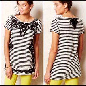 Anthropologie striped postage stamp dress